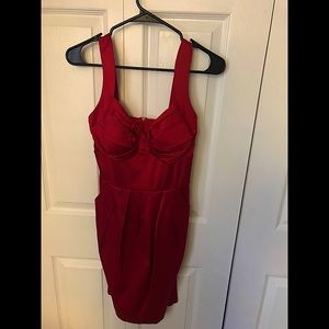 BISOU BISOU Red mini dress